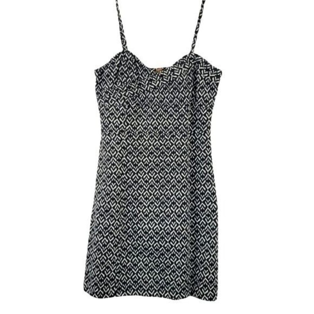 Free People Dress Strappy Stretchy Mini with Back Cutout Cotton Sz Small‎ NWT